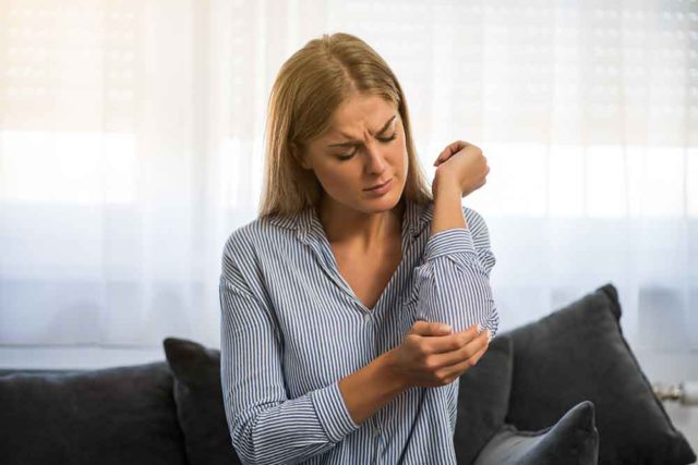 Woman With Sprained Arm